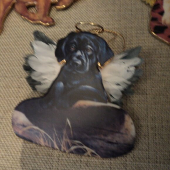 porcelain angel puppy ornaments~ lot of 3 - Picture 3 of 7